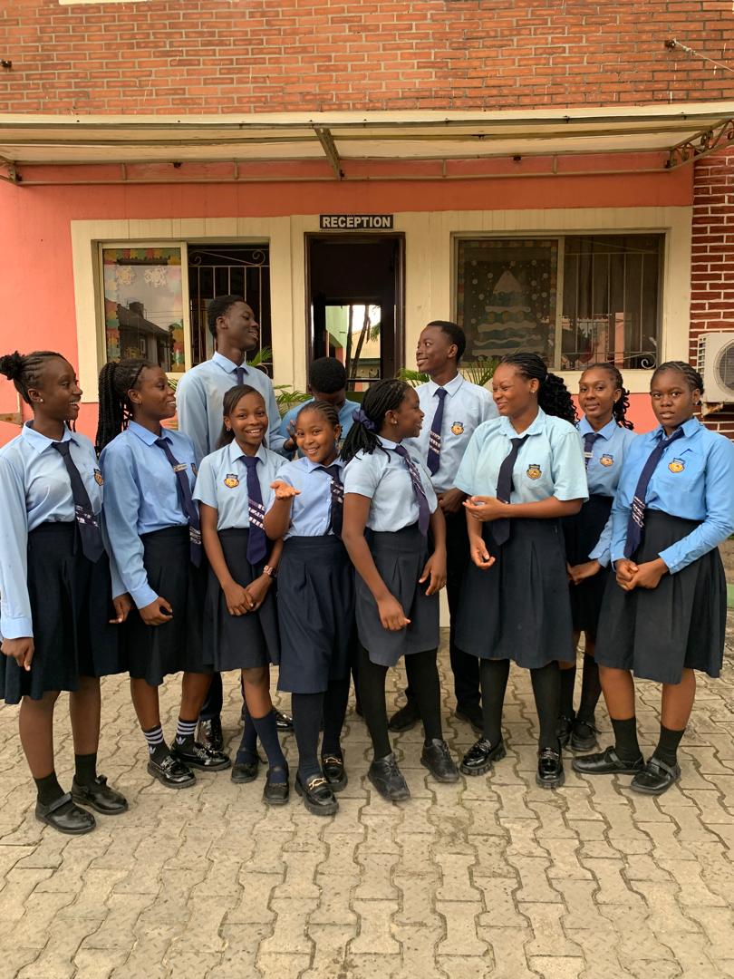 Pedrisi students gathered at the school reception